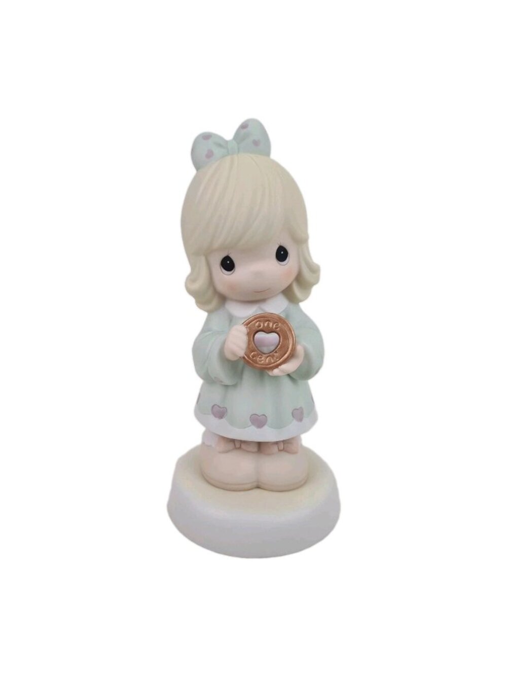 Precious Moments 4001667 "Cent With Love" Porcelain One Cent Figurine Vintage